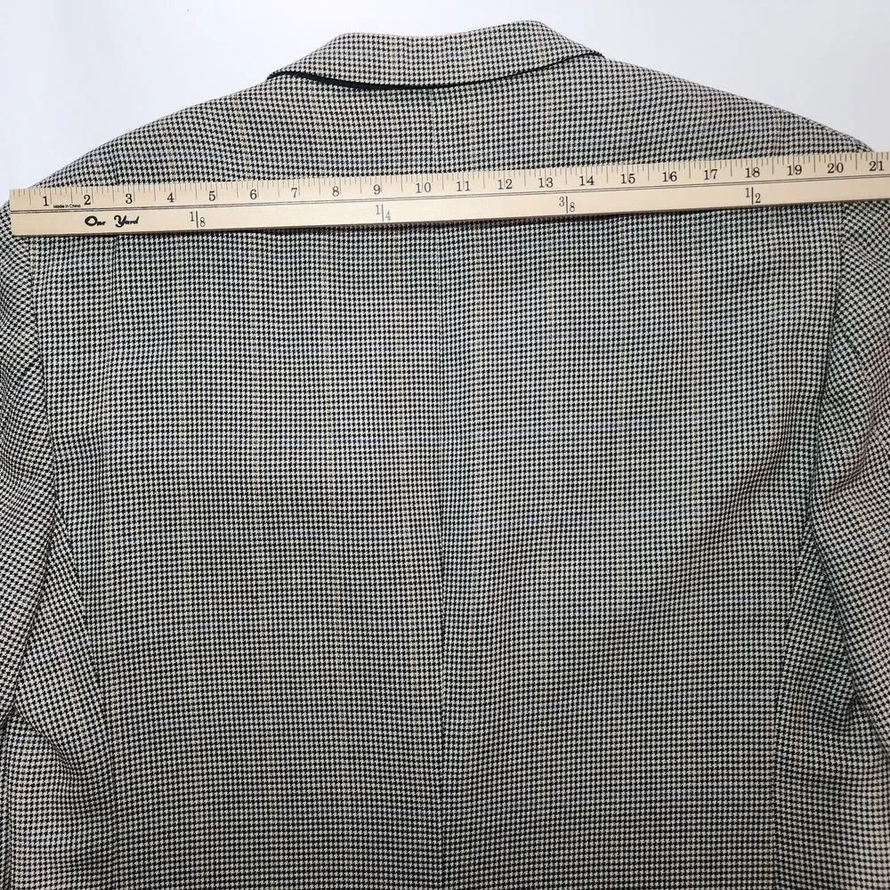 JOS.‎ A. BANK HOUNDSTOOTH SILK/WOOL BLEND BLAZER 44L